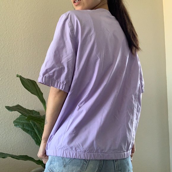 Escada Lavender Zip Up Windbreaker Top - Picture 3 of 5